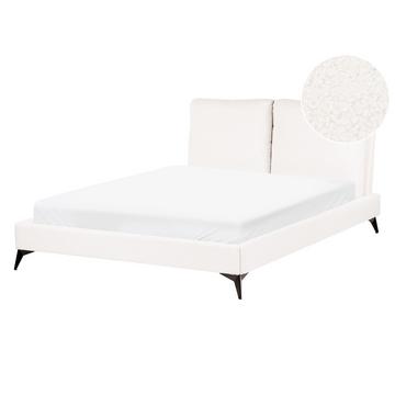 Lit avec sommier en Bouclé Scandinave MELLE