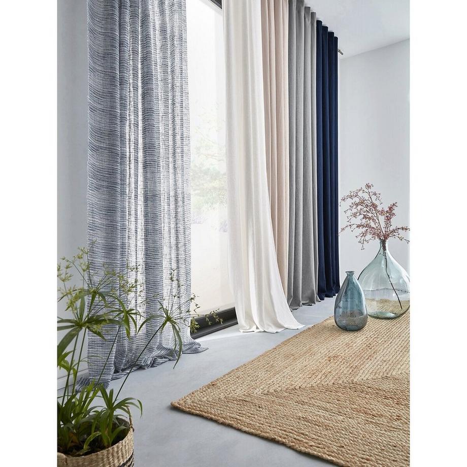 La Redoute Intérieurs  Rideau lin/viscose oeillets Odorie 