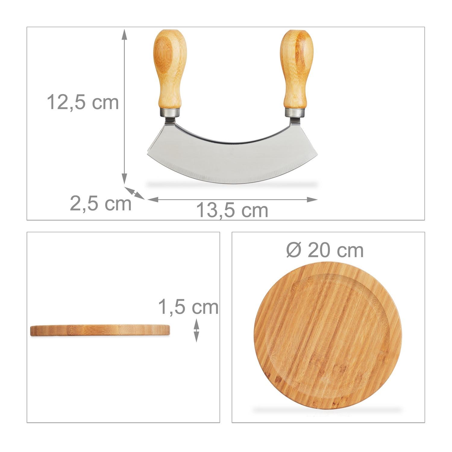 Northix Couteau à découper à double revêtement avec planche  