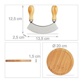 Northix Couteau à découper à double revêtement avec planche  