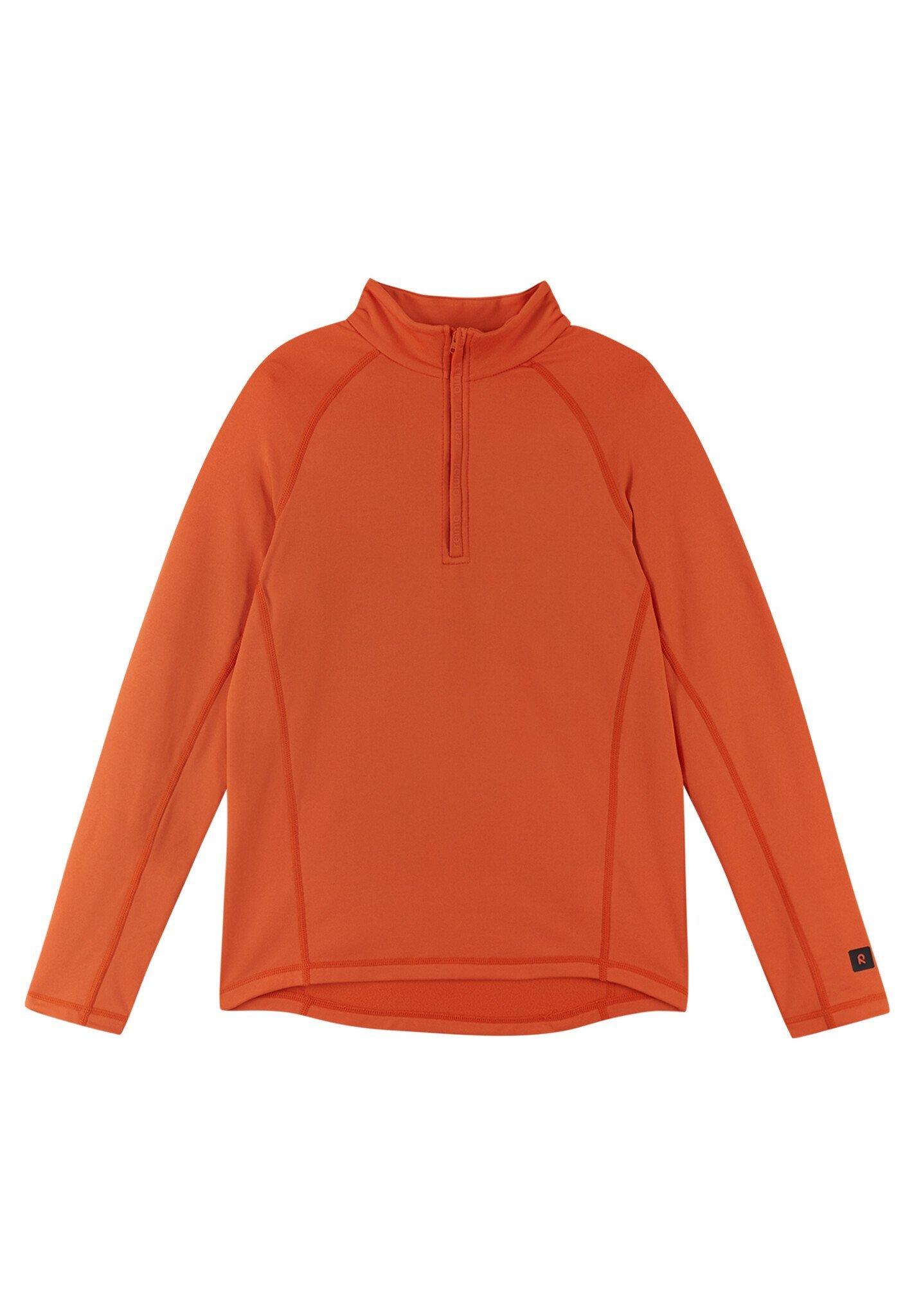 Image of Kinder Fleeceshirt Ladulle Red Orange Jungen Orange 104