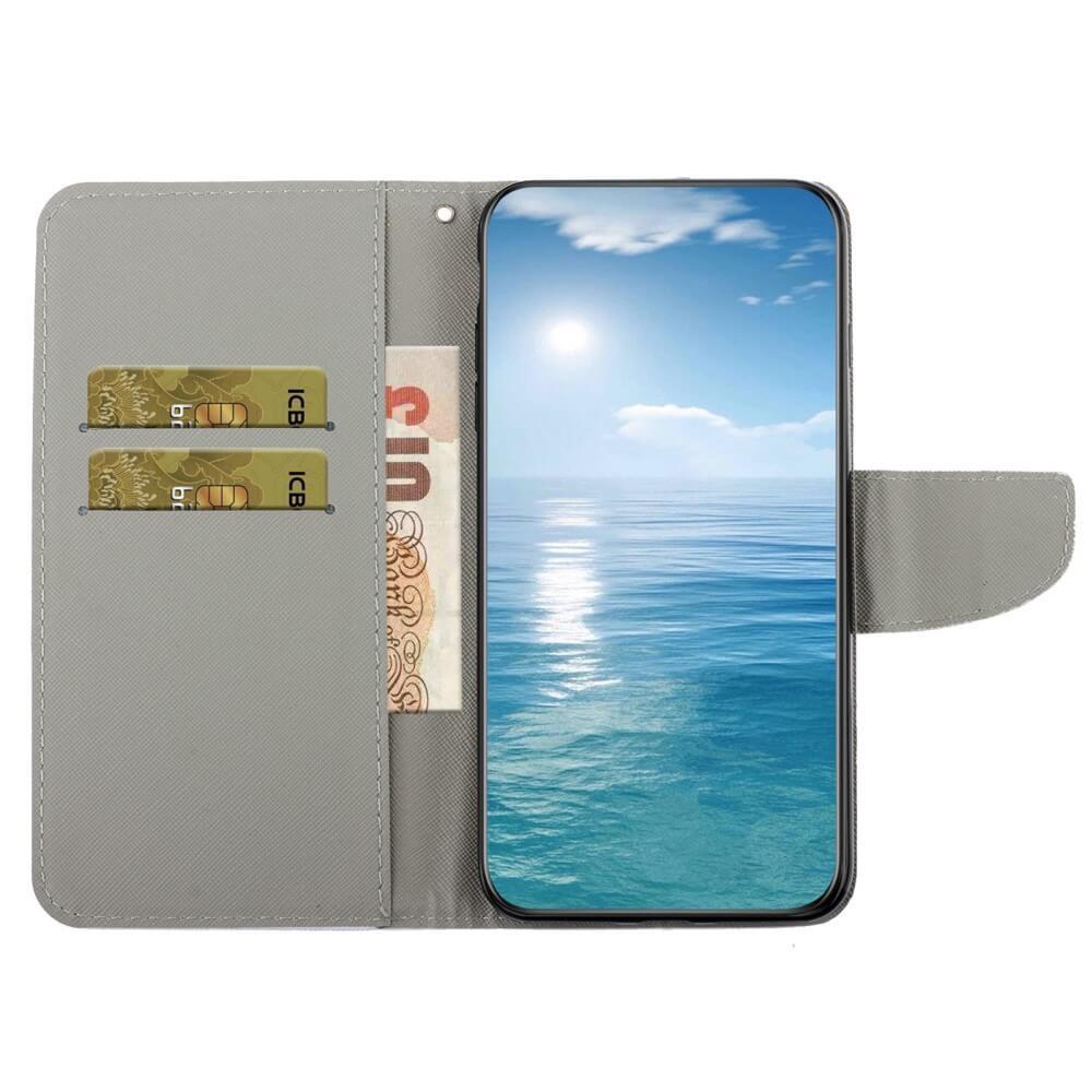 Cover-Discount  Galaxy S23 Ultra - Coque cuir à motif de cœur fleuri 