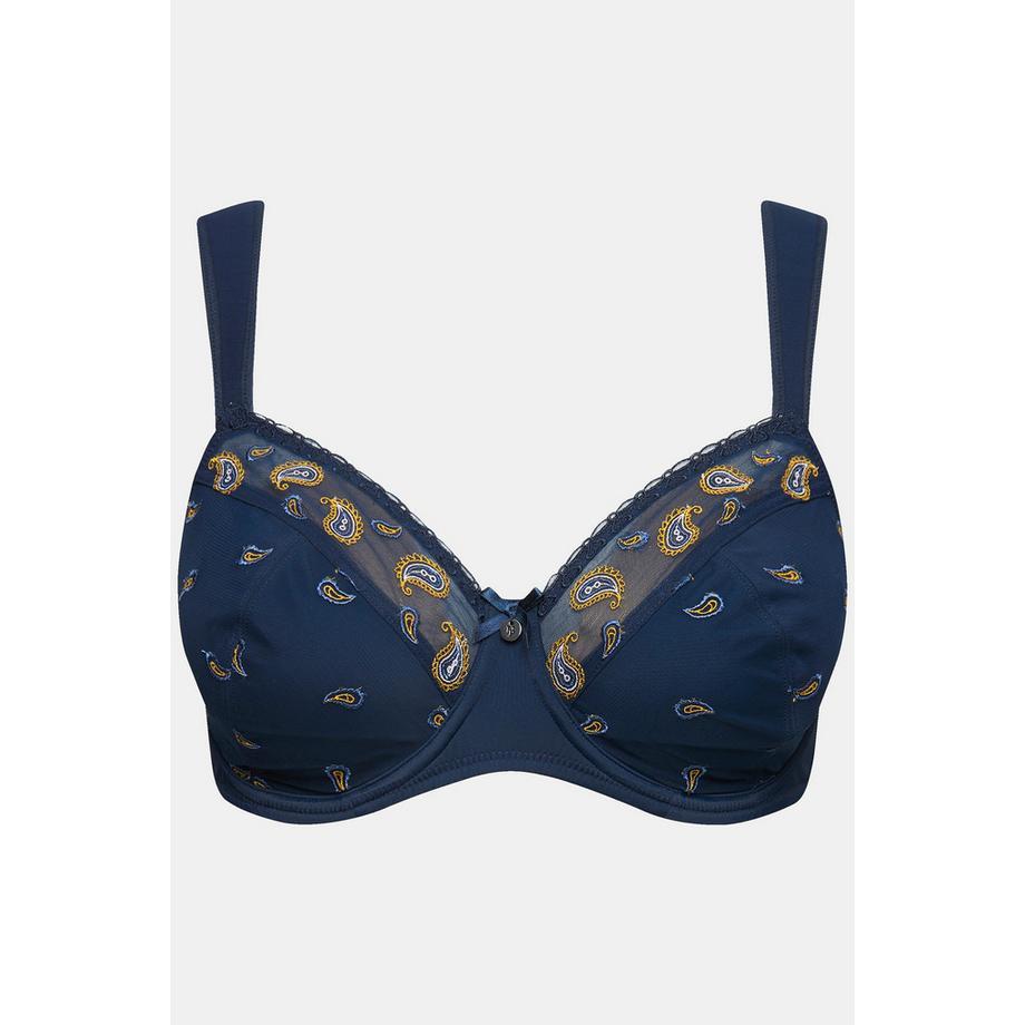 Ulla Popken Reggiseno con ferretto fantasia Paisley  