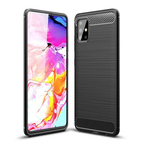 Cover-Discount  Galaxy A51 - Custodia Metal Carbon Look 