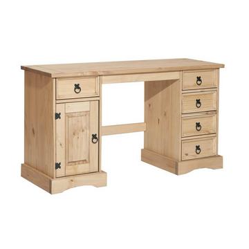 Bureau en pin massif 140x48x76