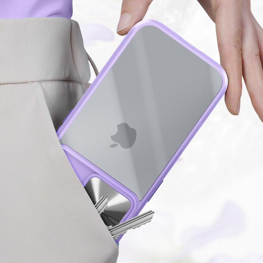 Avizar  Cover iPhone 16 Pro bordo lilla 