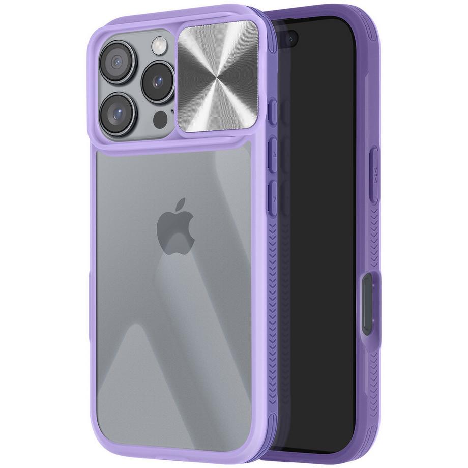 Avizar  Cover iPhone 16 Pro bordo lilla 