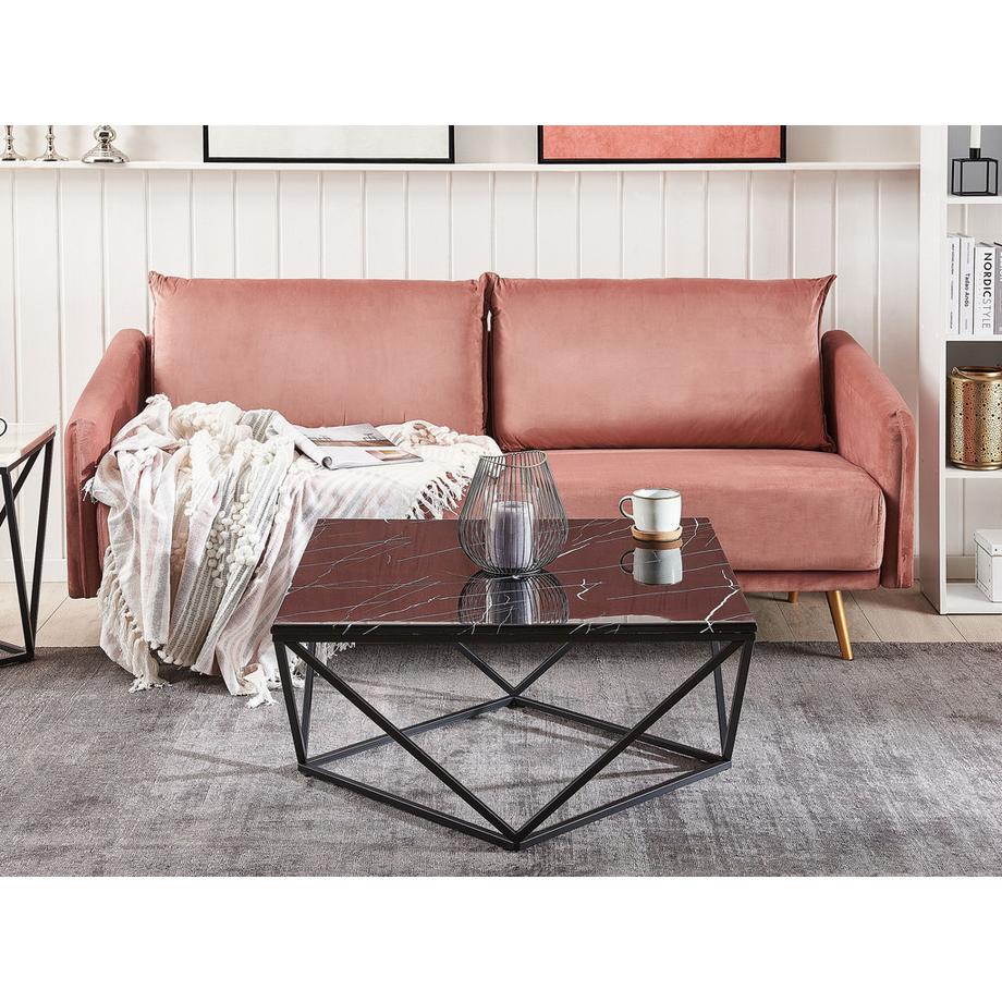 Beliani Couchtisch aus MDF-Platte  MALIBU  