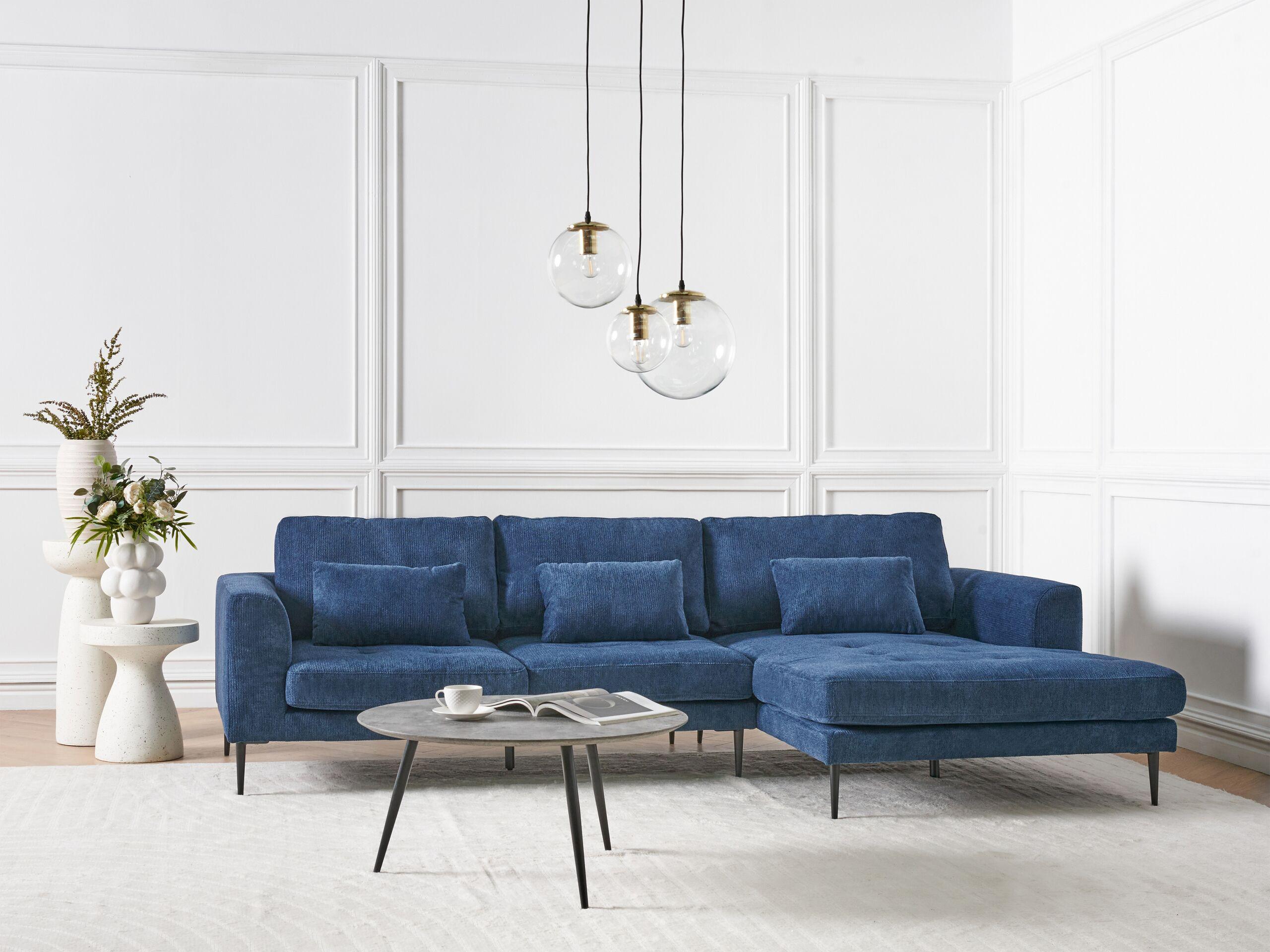 Beliani Ecksofa aus Polyester Modern FLAM  