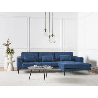 Beliani Ecksofa aus Polyester Modern FLAM  