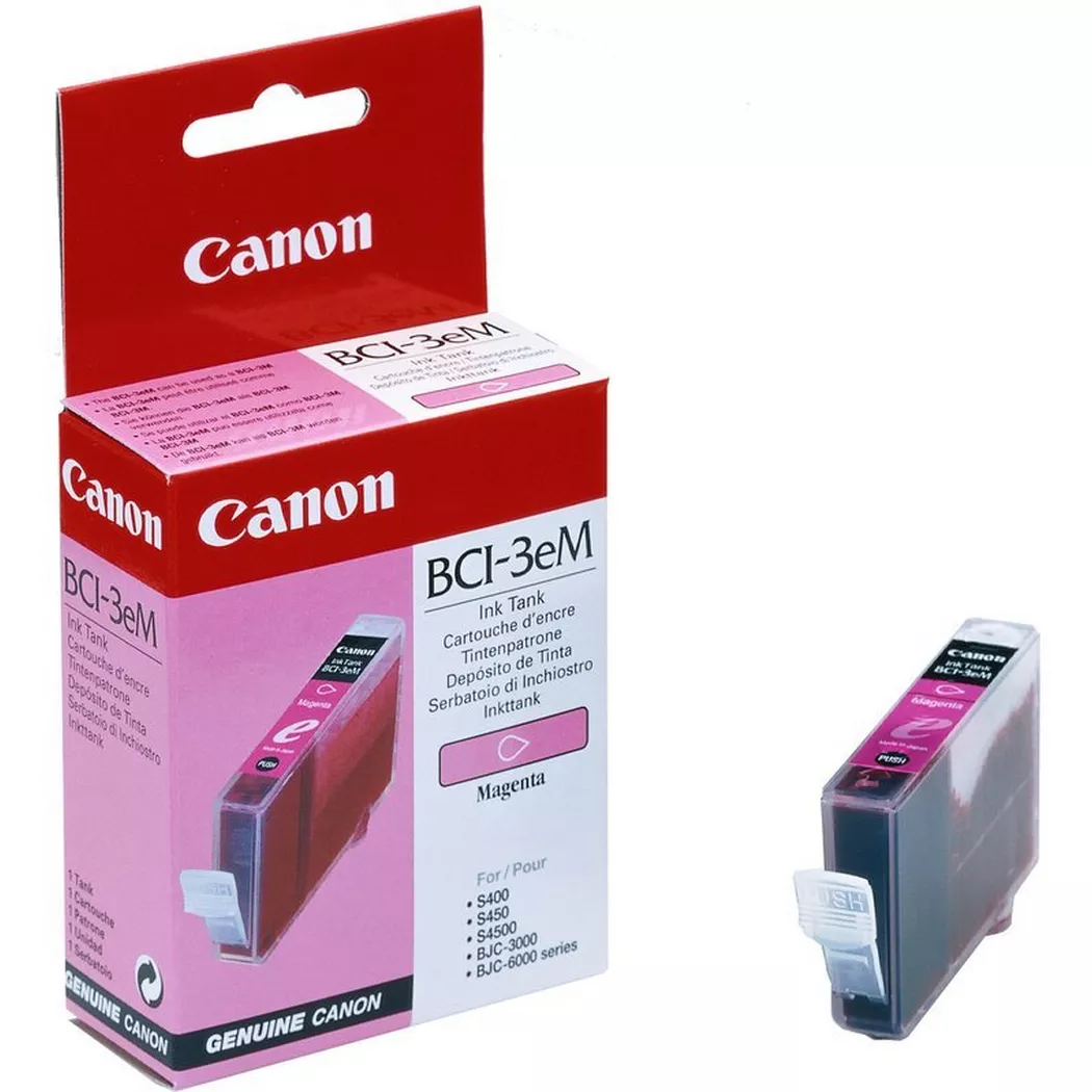 Canon – Tintenpatrone magenta BCI-3eM BJC-6000 390 Seiten, Magenta, One Size