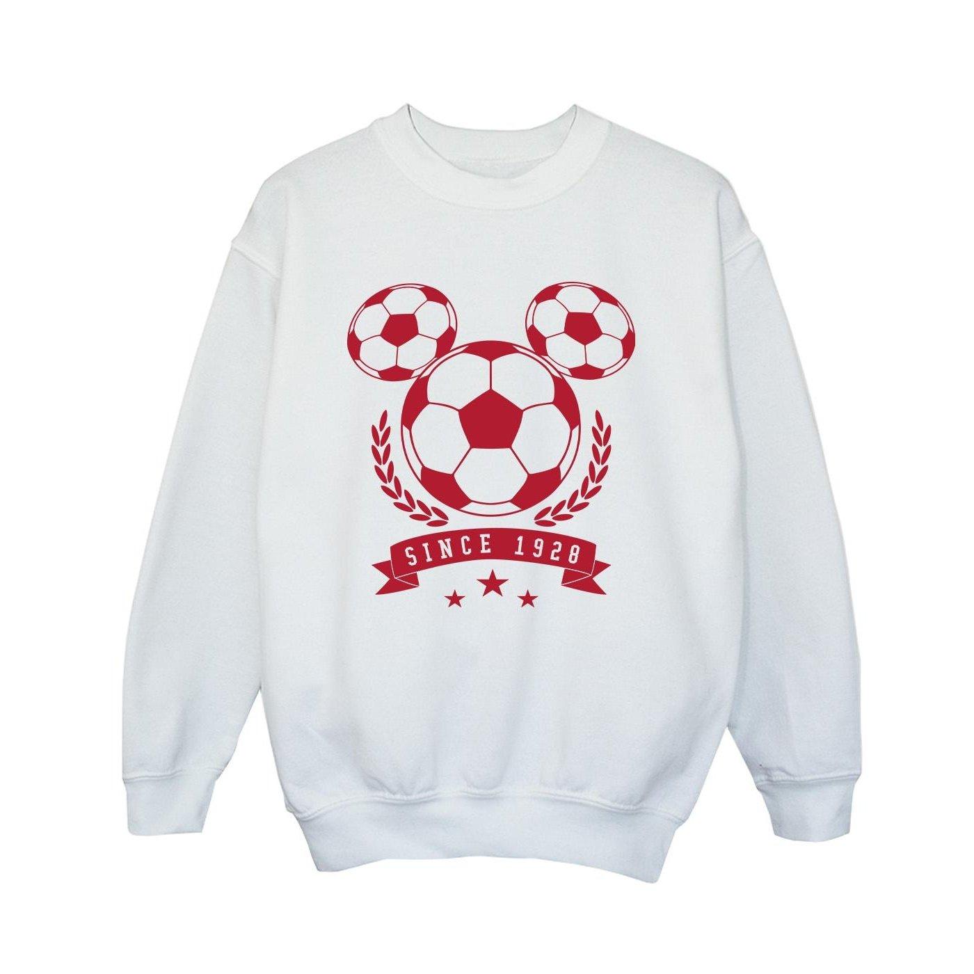 Image of Mickey Football Head Sweatshirt Unisex Weiss 140/146