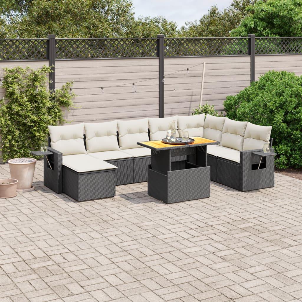 VidaXL set divano da giardino Polirattan  