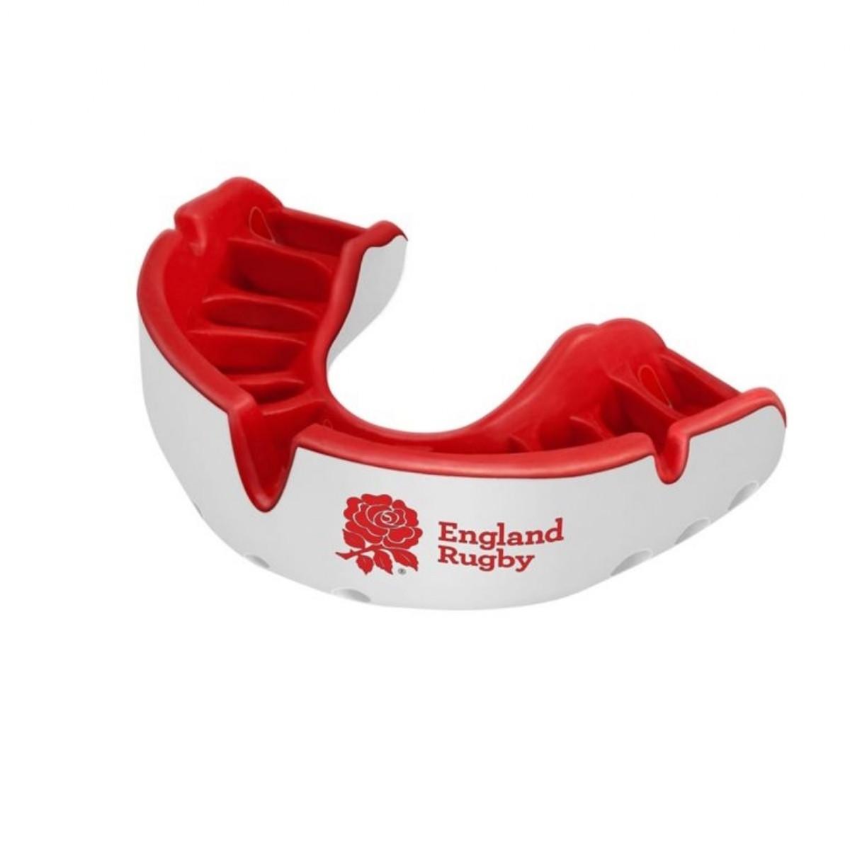 Image of Opro Self-fit Junior Gold - England Rfu Unisex Weiss ONE SIZE