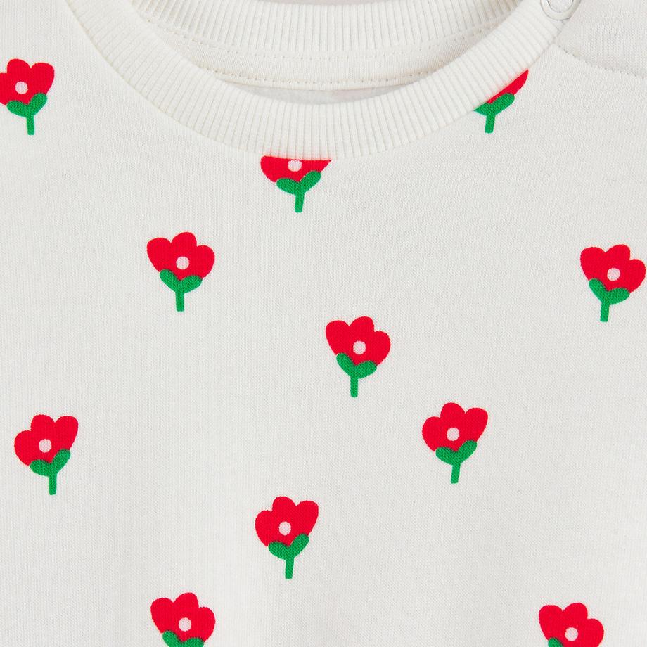 La Redoute Collections  Sweat col rond pressionné 