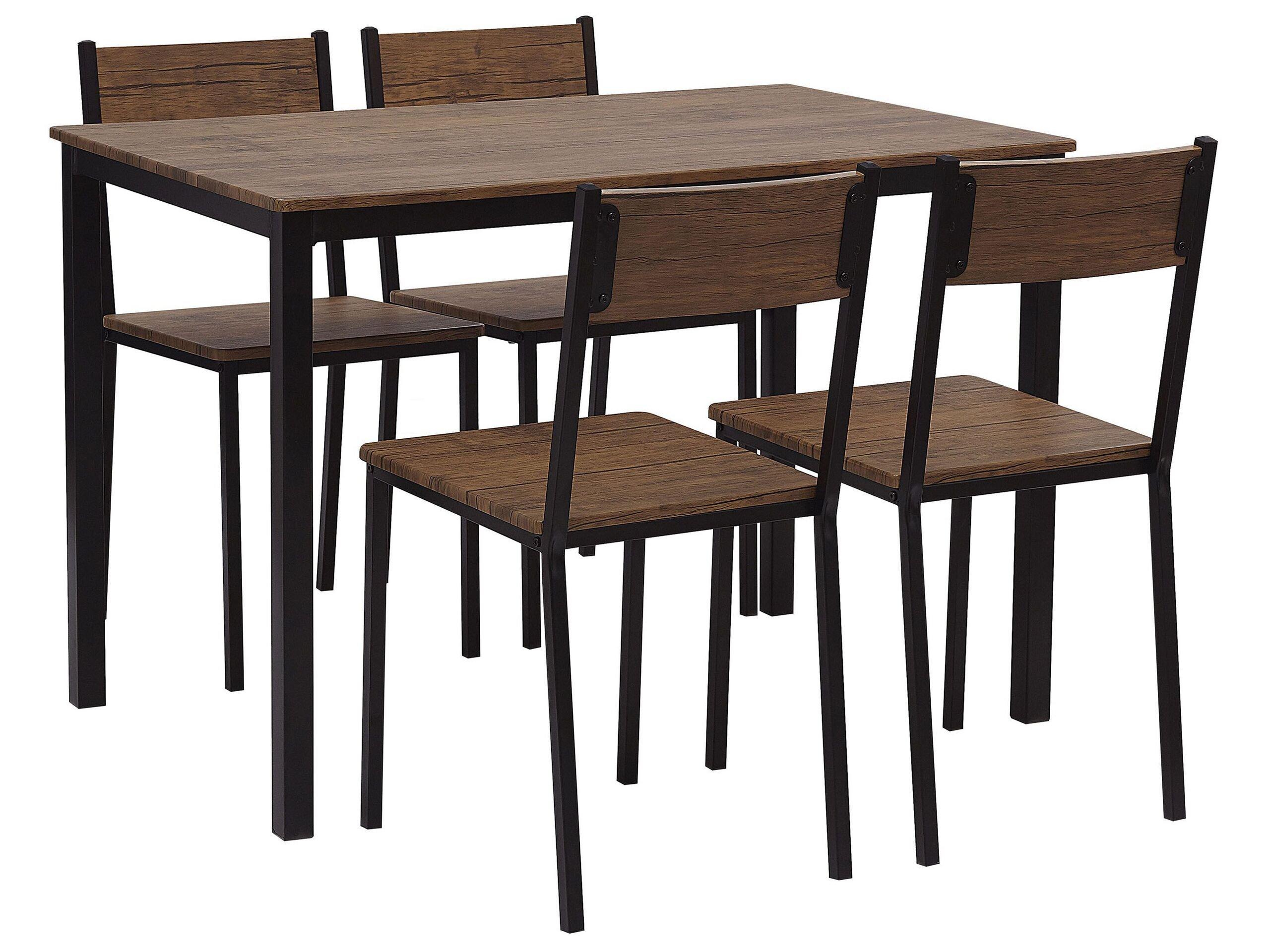 Image of Esszimmer Set aus MDF-Platte Industriell HAMRY Esszimmer Set aus MDF-Platte Industriell HAMRY