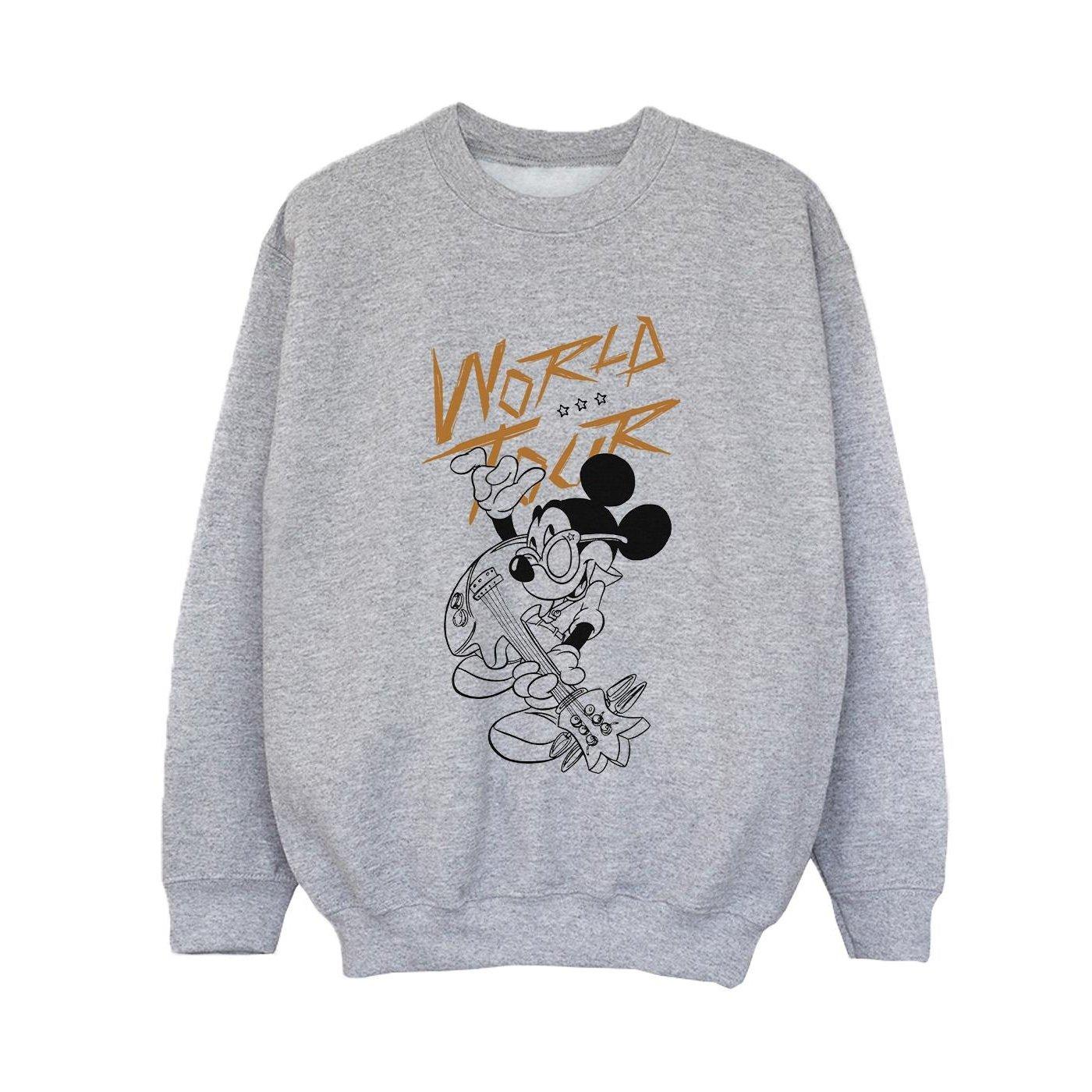 Image of Mickey Mouse World Tour Line Sweatshirt Unisex Grau 116