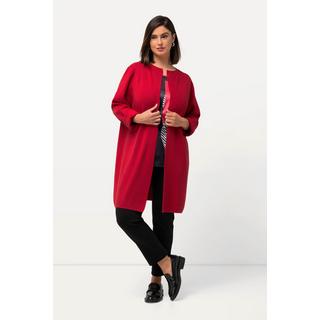 Ulla Popken  Cardigan lungo e aperto con scollo con risvolti 