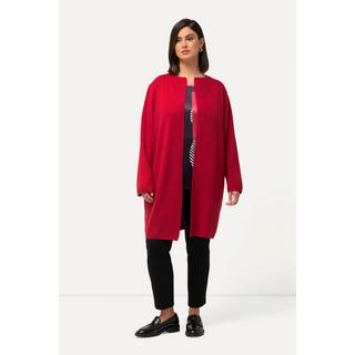 Ulla Popken  Cardigan lungo e aperto con scollo con risvolti 