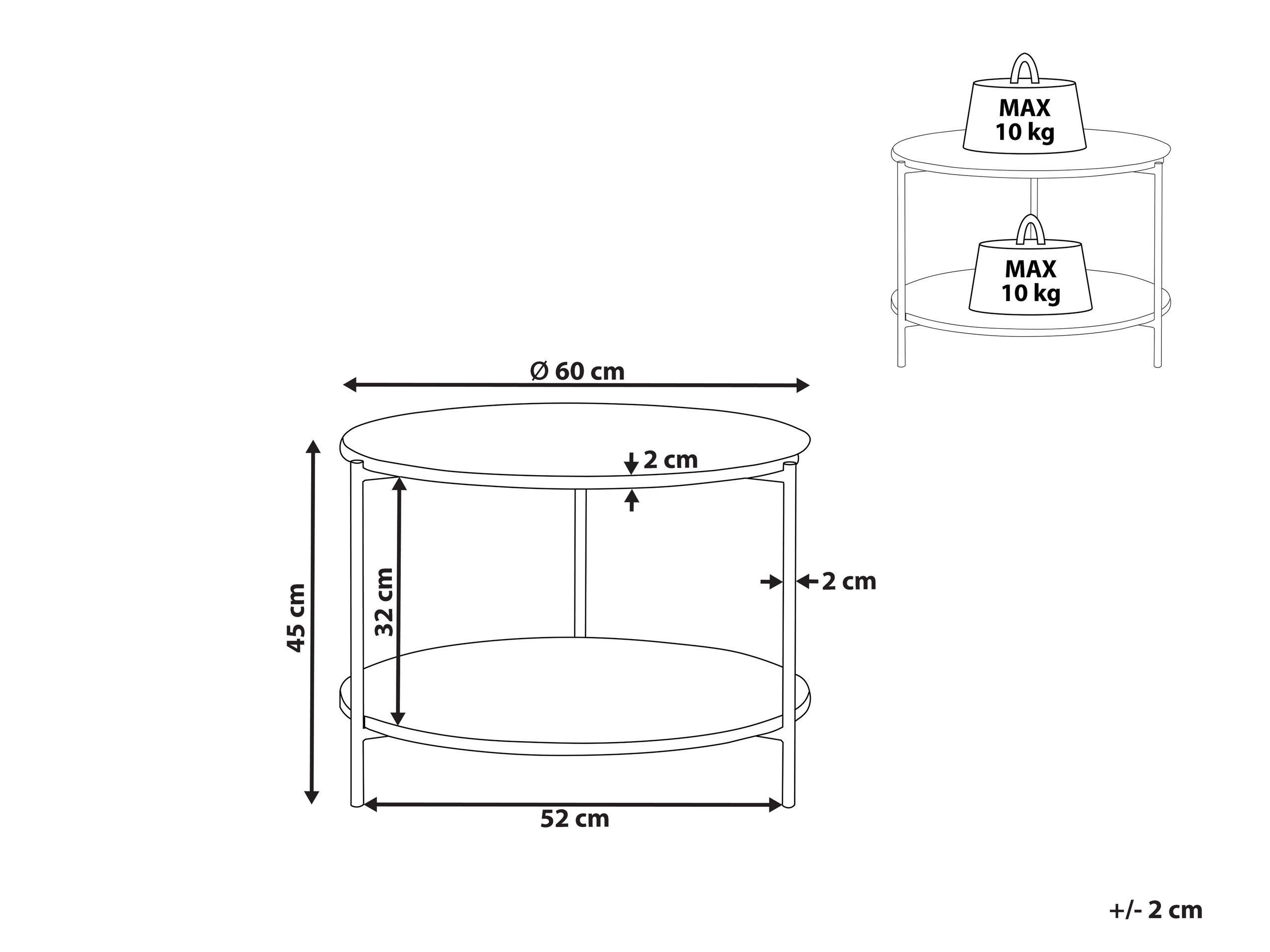 Beliani Table basse en MDF Moderne REVA  