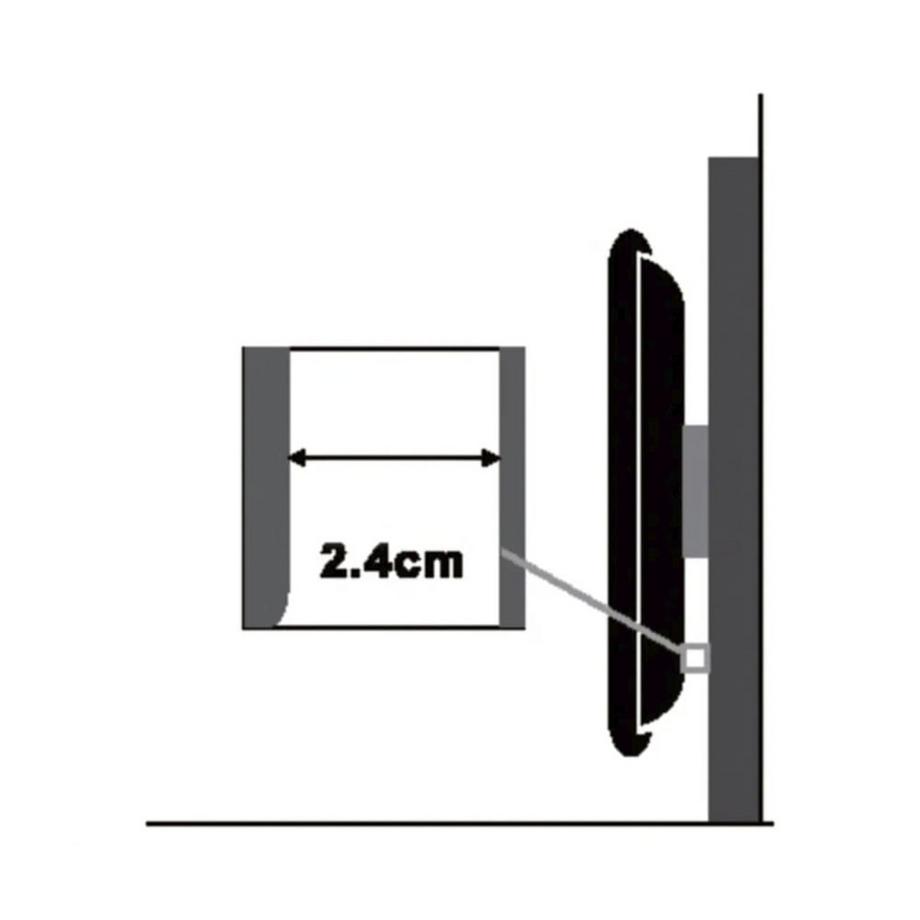 Value  VALUE 17.99.1214 Supporto TV a parete 152,4 cm (60") Nero 