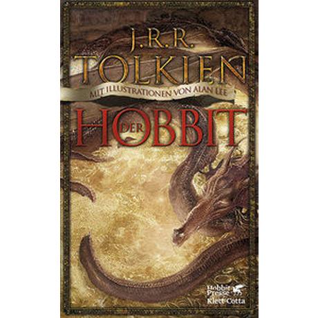 Der Hobbit Tolkien, J.R.R.; Lee, Alan (Illustrationen); Krege, Wolfgang (Übersetzung) Copertina rigida 