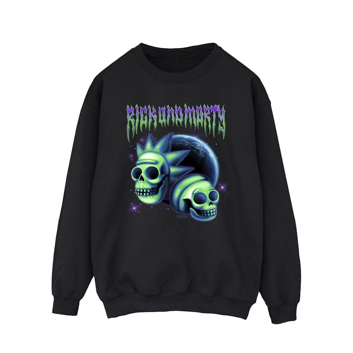 Image of Space Skull Sweatshirt Herren Schwarz L