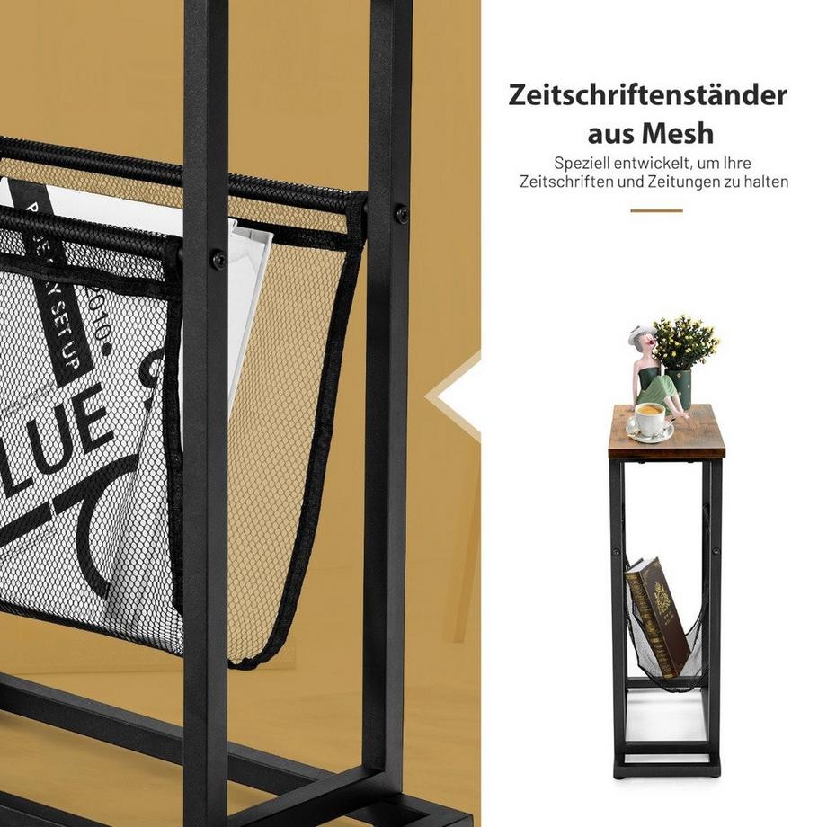 Northix Industrieller 2-stufiger Beistelltisch  