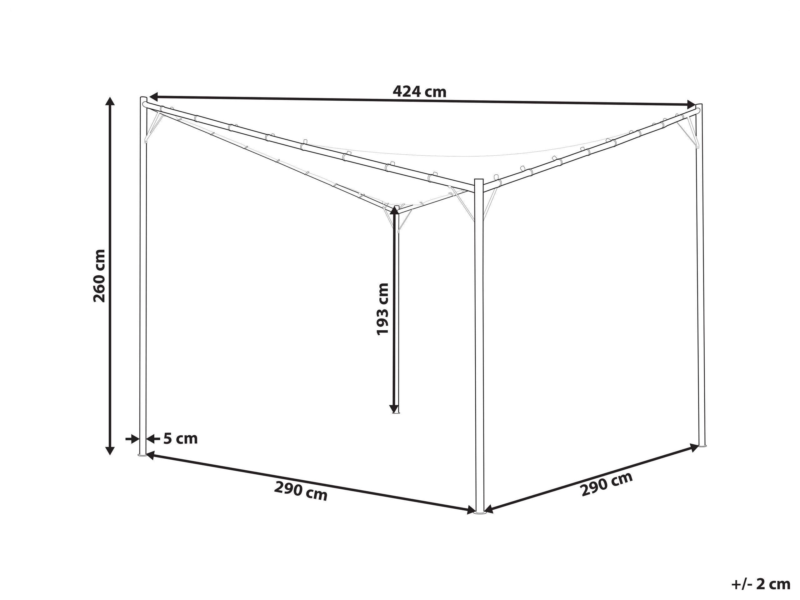 Beliani Pavillon aus Polyester Klassisch AVENTINE  