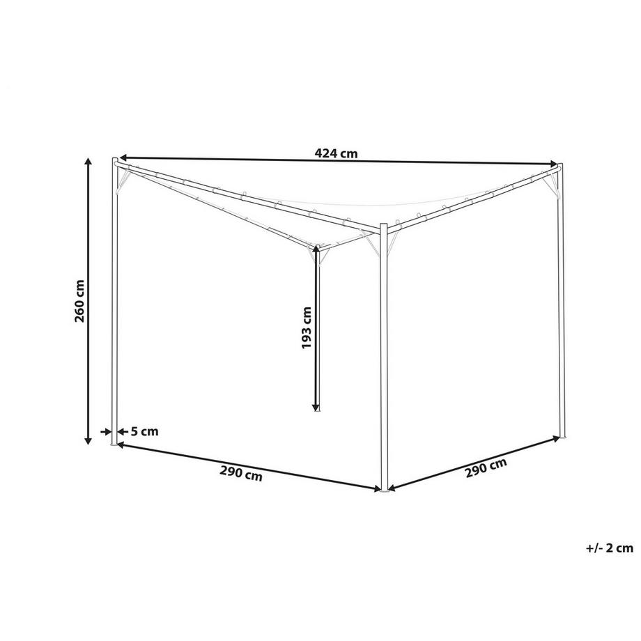 Beliani Pavillon aus Stoff  AVENTINE  