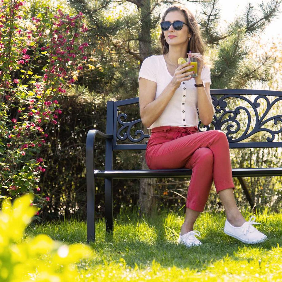 Northix Gartenbank Metallornament  