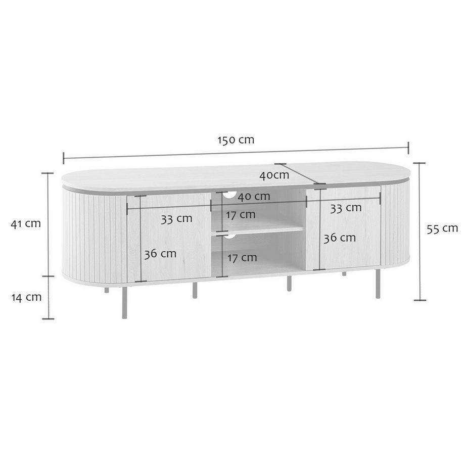 Calicosy TV-Möbel MALAGA  