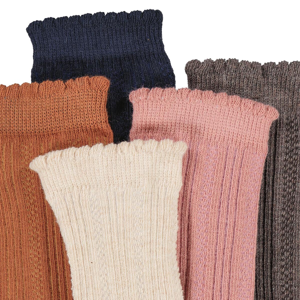 La Redoute Collections  5er-Pack Socken aus Musterstrick 