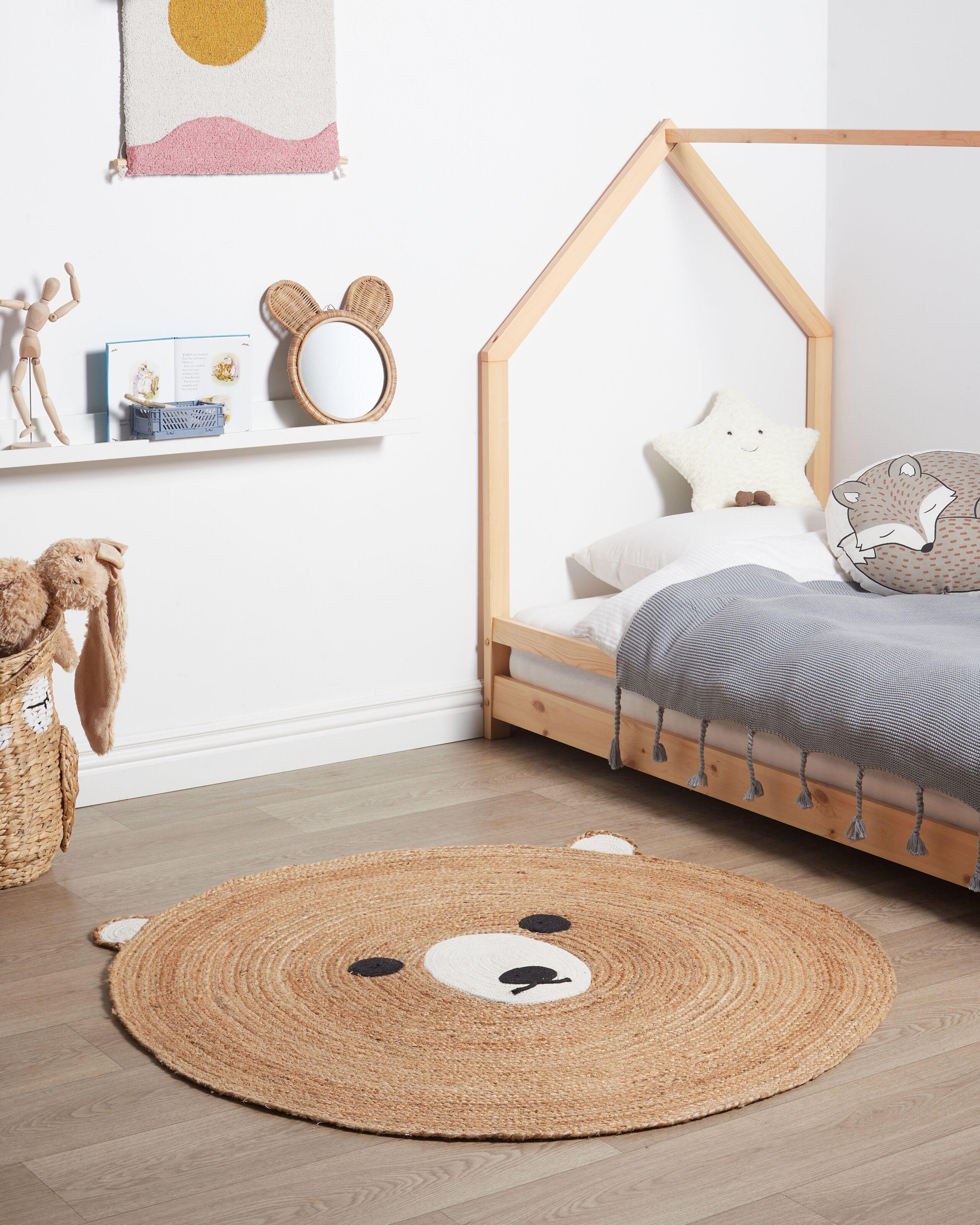 Beliani Tapis enfant en Jute Boho KOSALAR  