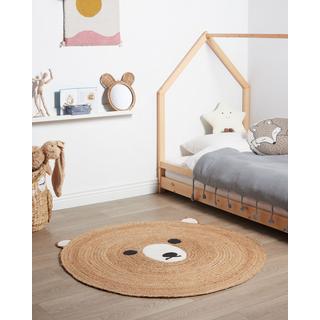 Beliani Tapis enfant en Jute Boho KOSALAR  