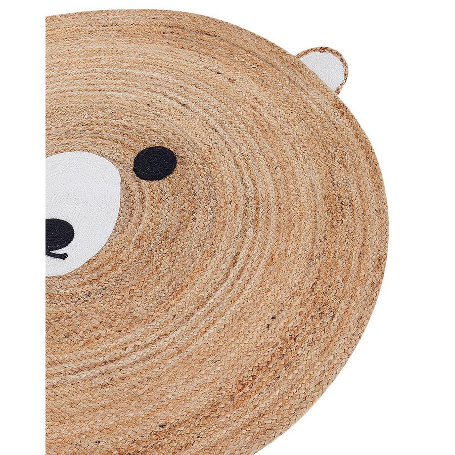 Beliani Kinderteppich aus Jute Boho KOSALAR  
