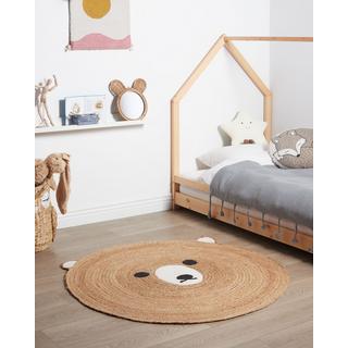 Beliani Tapis enfant en Jute Boho KOSALAR  