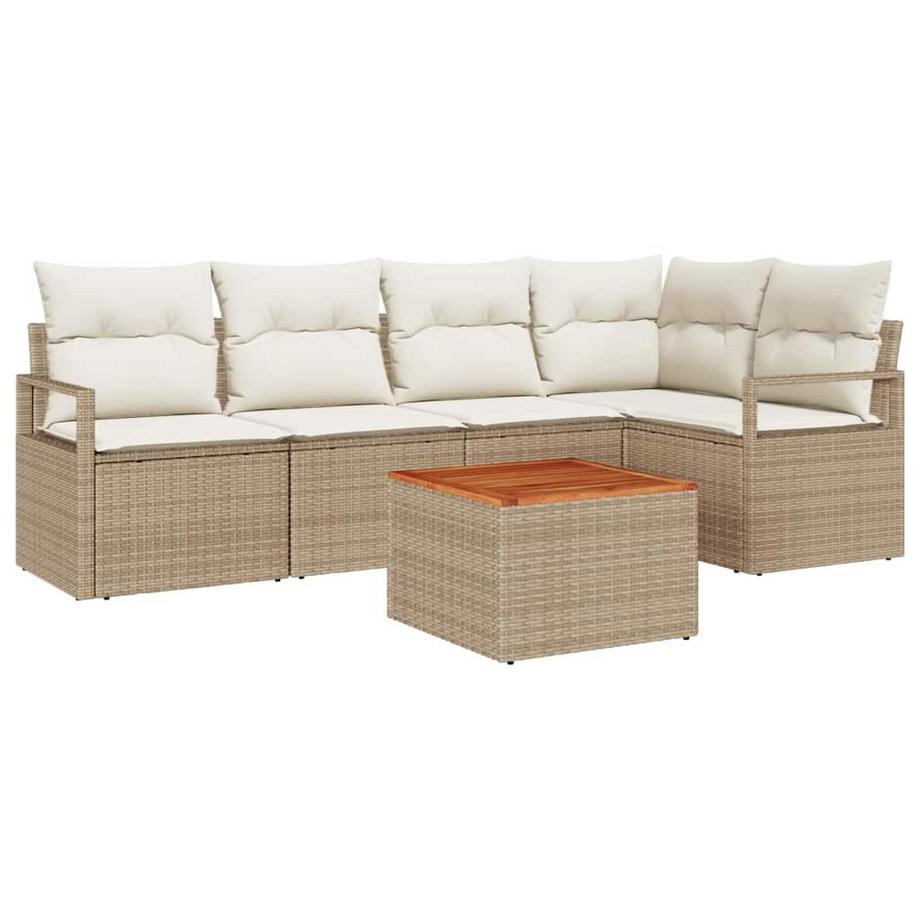 Set di divani da esterno Polyrattan
