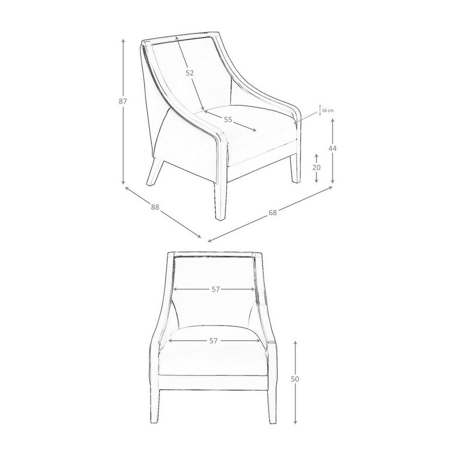 ANGEL CERDA Poltrona in pelle grigia  