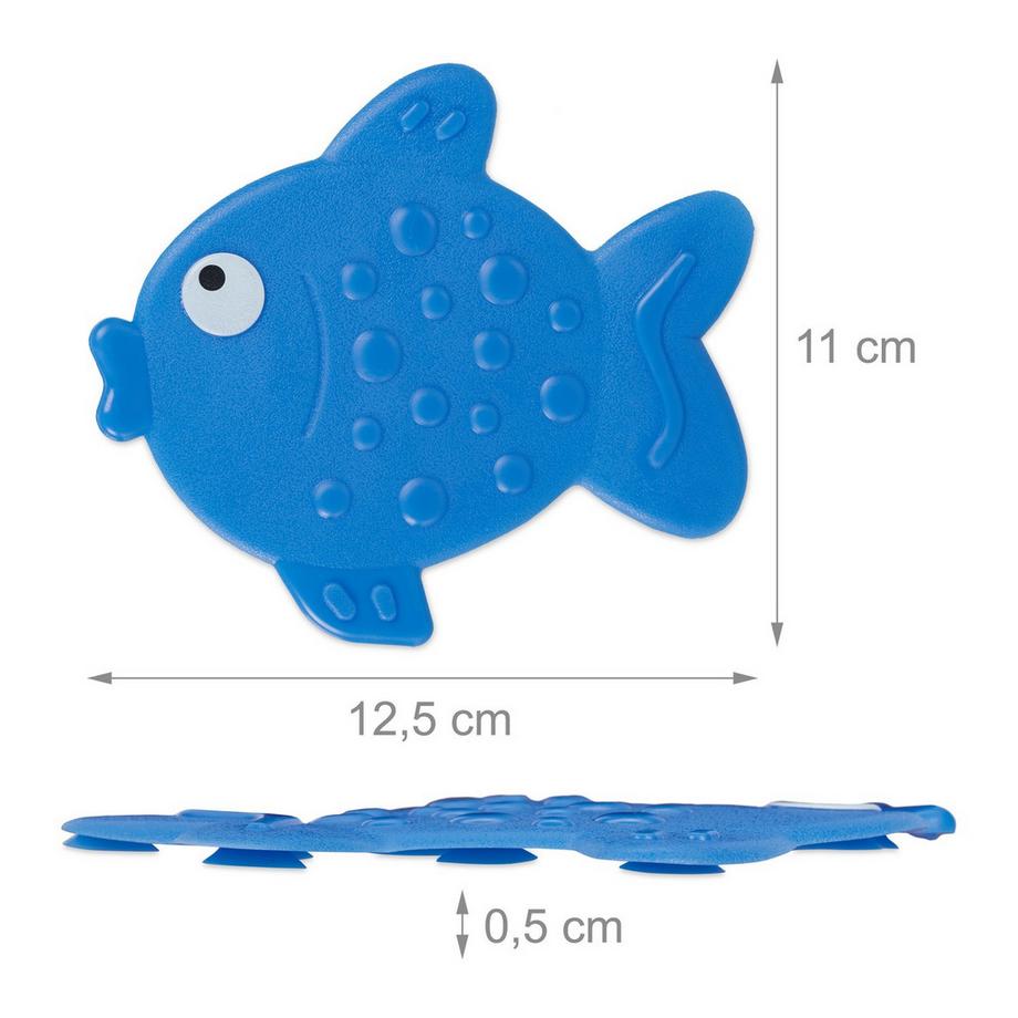 Northix Autocollants de bain antidérapants Poisson, lot de 5  