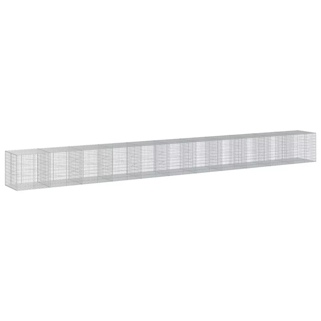VidaXL - Panier gabion fer, One Size, Argent