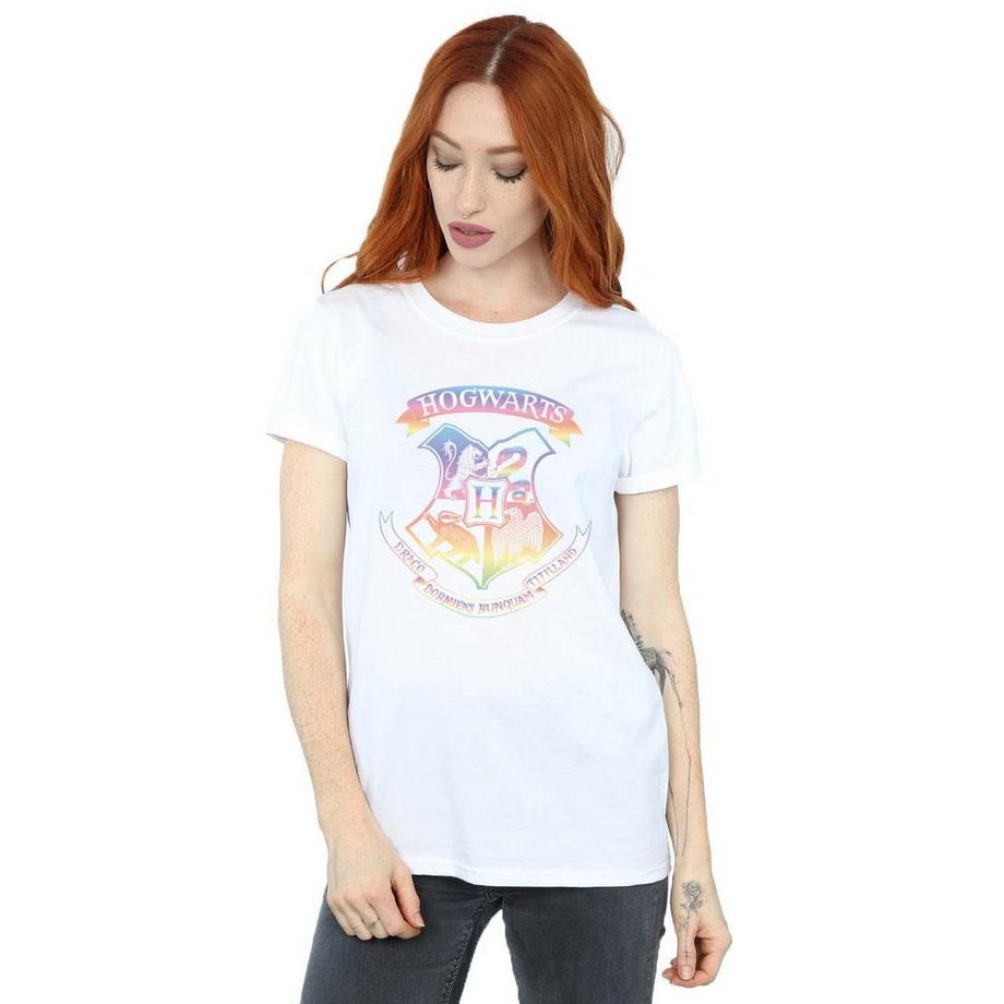 Harry Potter Hogwarts Blason Arc-en-ciel T-Shirt  