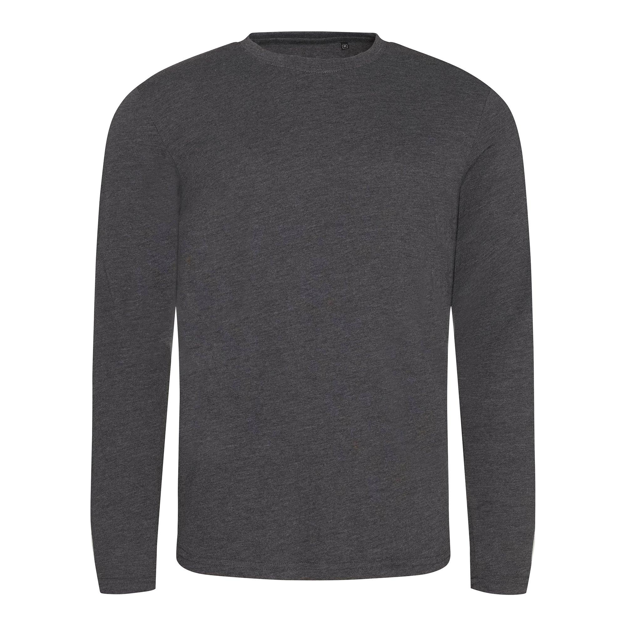 Image of Langarm Triblend Tshirt Herren Charcoal Black S