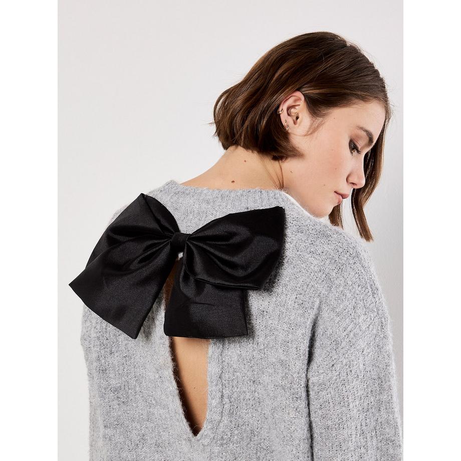 APRICOT Maglione Fluffy Shimmer con Nastro Posteriore  