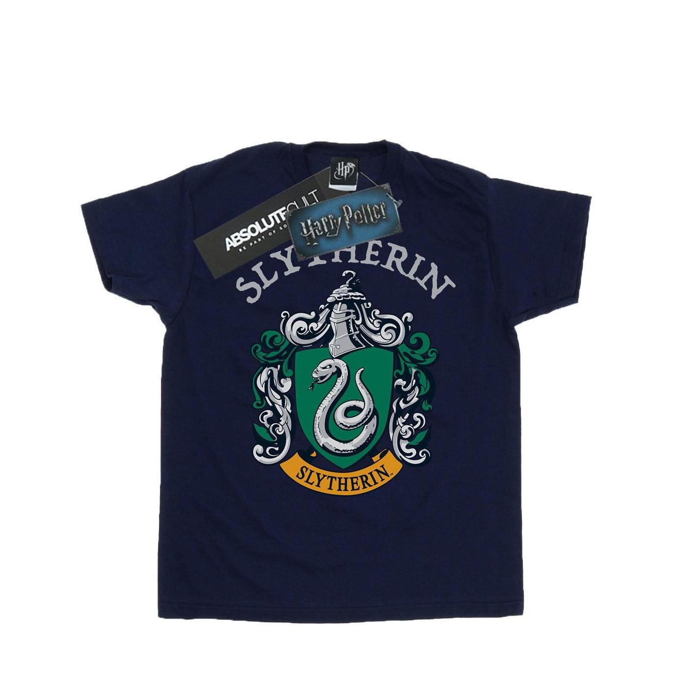Image of Slytherin Crest Tshirt Damen Marine XL