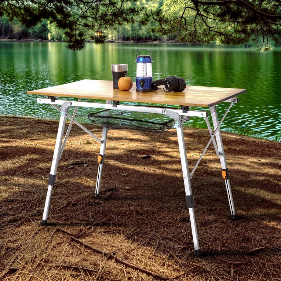 Arebos Campingtisch Rolltisch Aluminium Falttisch Outdoor  