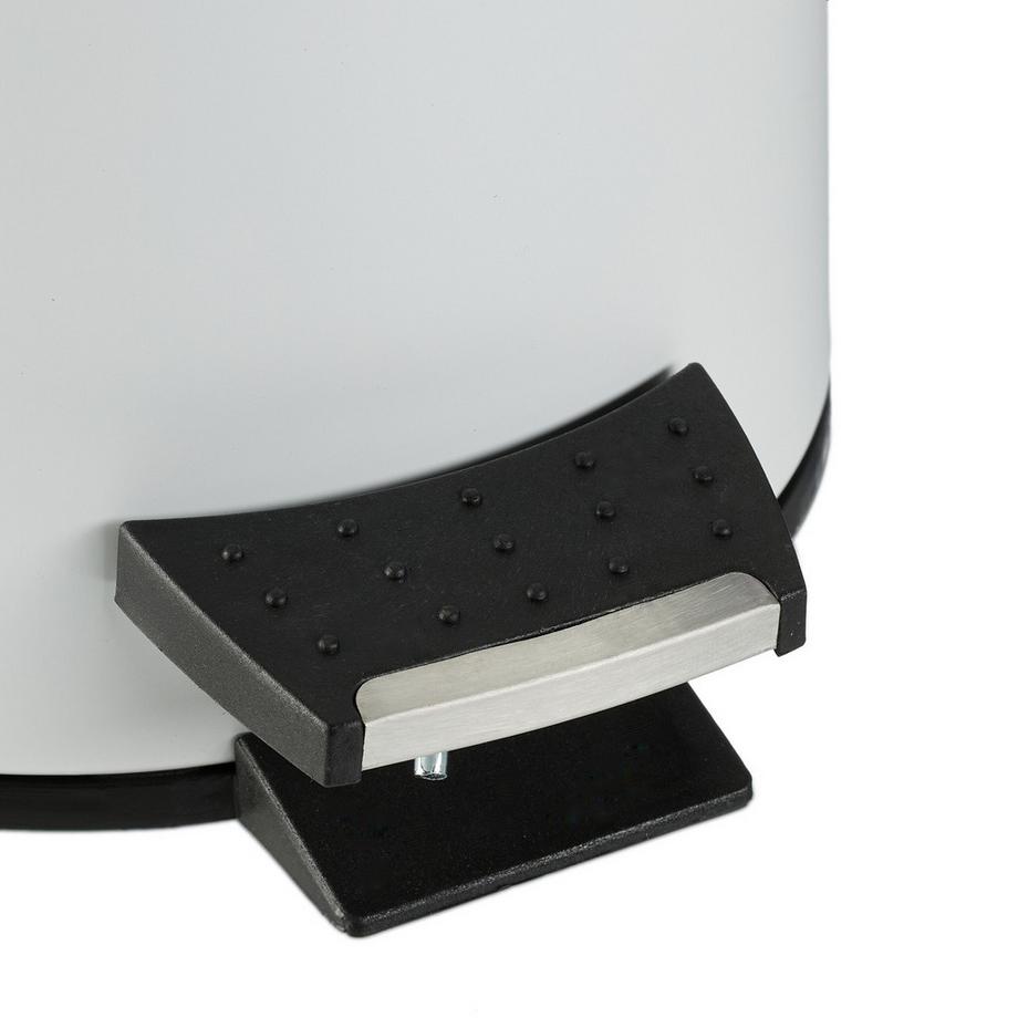 B2X Poubelle de salle de bain 3 litres avec couvercle en bambou  