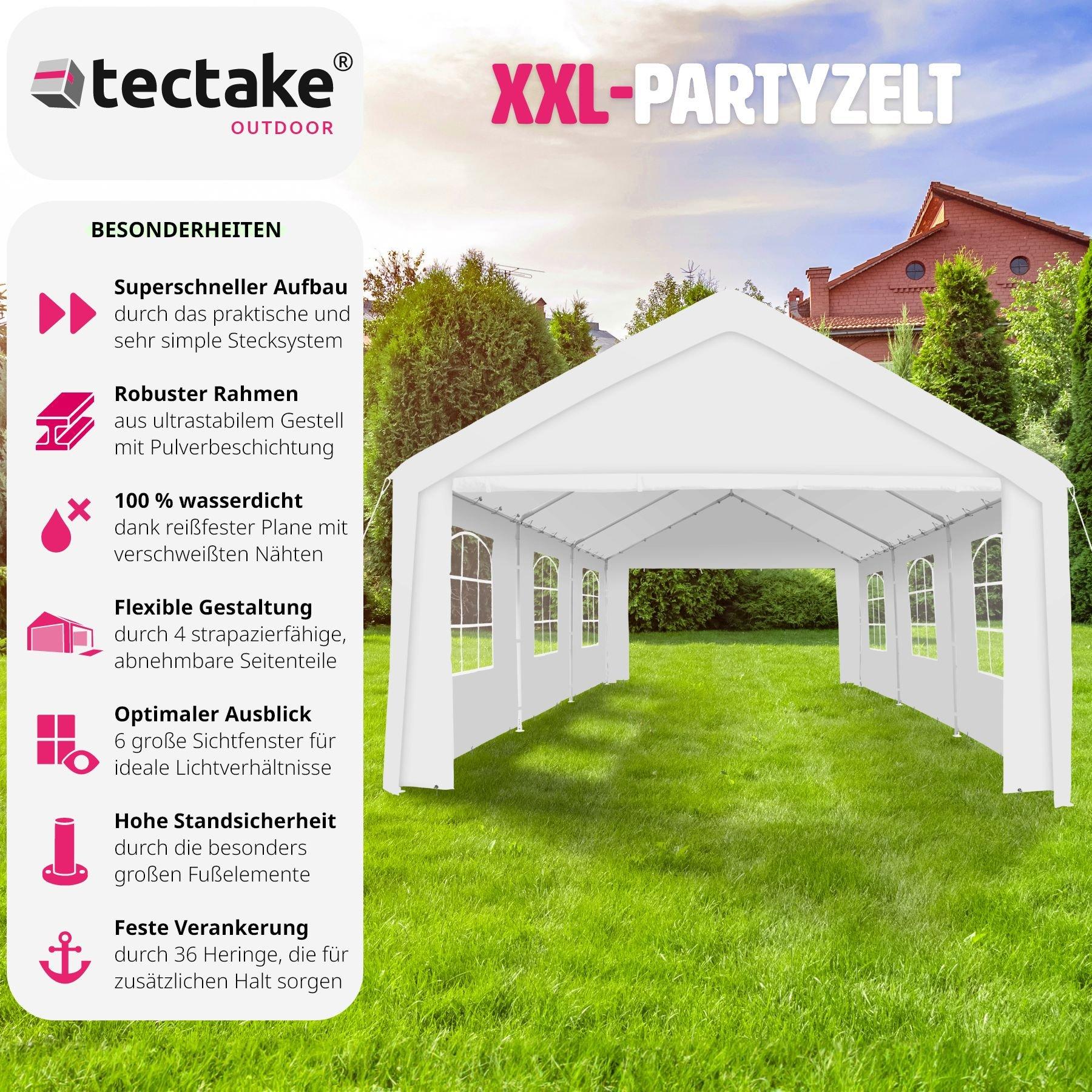 Tectake Pavillon Klicksystem  