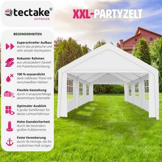 Tectake Pavillon Klicksystem  