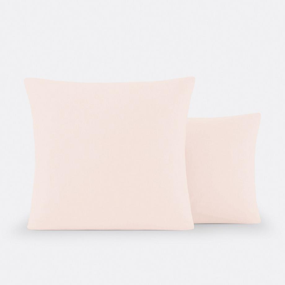 Taie d'oreiller enfant unie coton bio